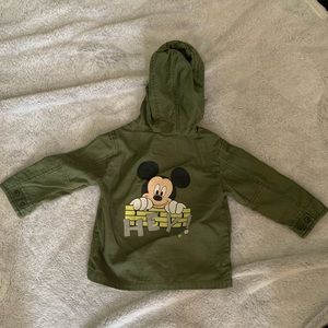 Zara Disney Baby Mickey Mouse Jacket (Olive Green)